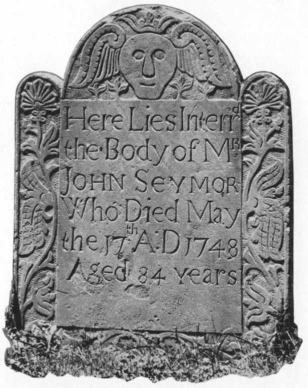 Headstone of John Seymour, 2d (1666-1748) of Hartford